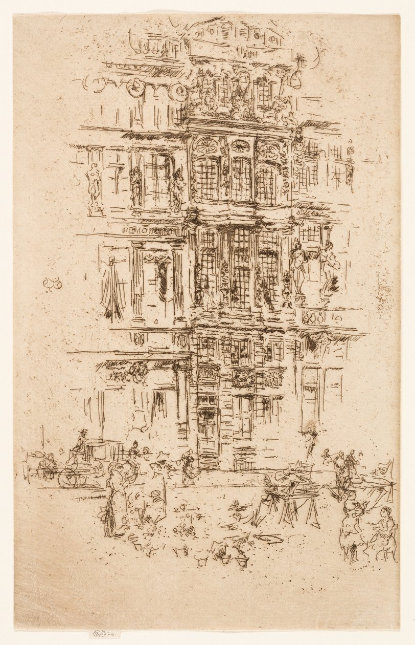 Pałace, Bruksela autorstwa James Abbott McNeill Whistler