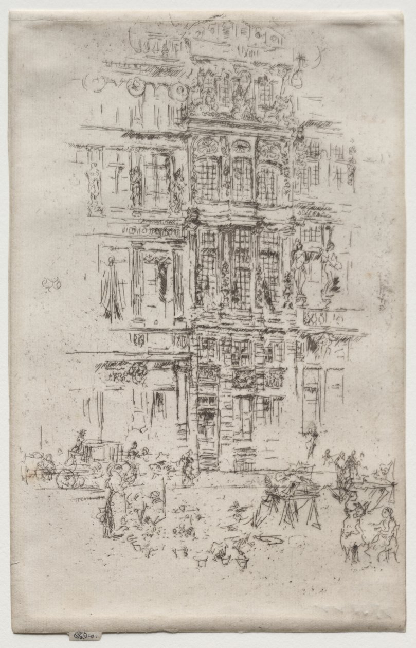Pałace, Bruksela autorstwa James McNeill Whistler