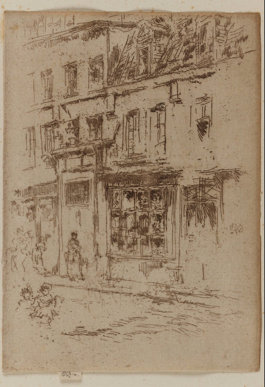 Little Butter Street, Bruksela autorstwa James Abbott McNeill Whistler
