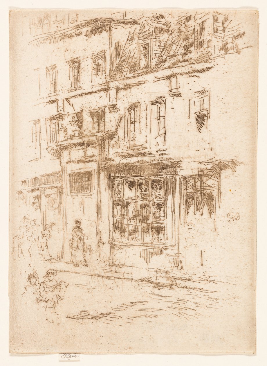 Little Butter Street, Bruksela autorstwa James Abbott McNeill Whistler