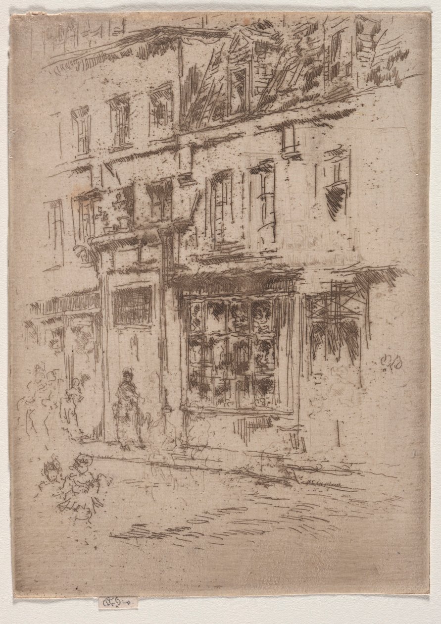 Petite Rue au Beurre, Bruksela autorstwa James McNeill Whistler