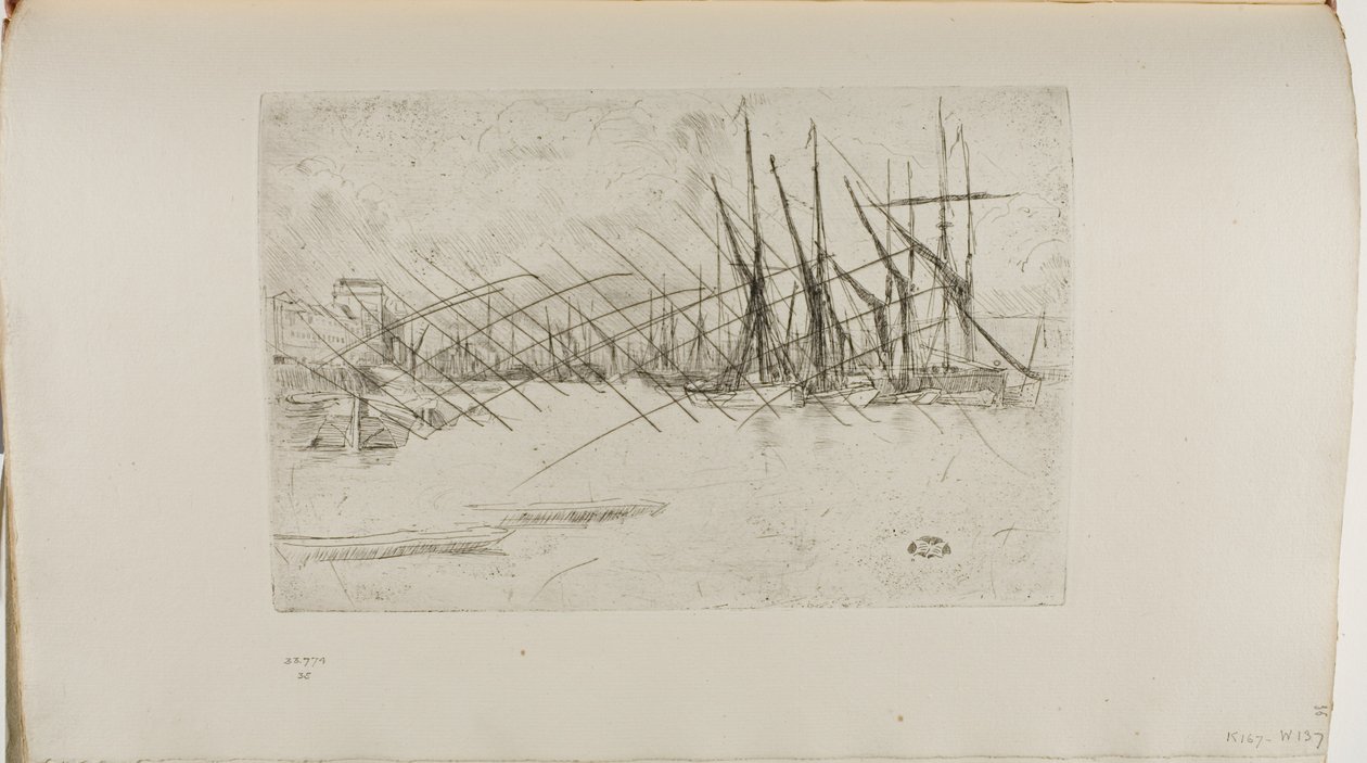Marynowane Nabrzeże Śledzia autorstwa James Abbott McNeill Whistler
