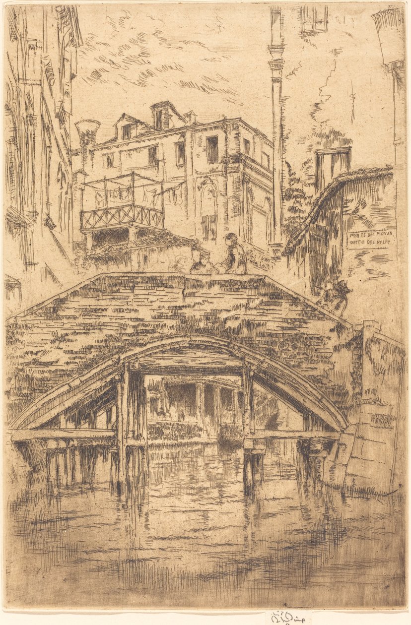 Most w Piovan autorstwa James Abbott McNeill Whistler