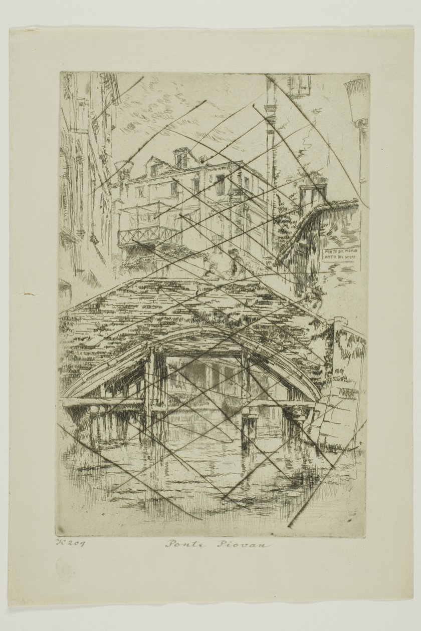 Most w Piovan autorstwa James Abbott McNeill Whistler