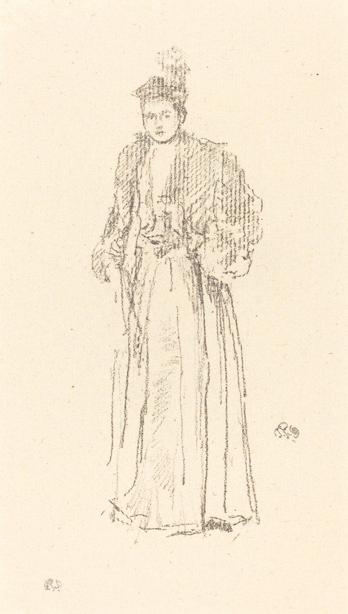 Studium portretowe: panna Charlotte R. Williams autorstwa James Abbott McNeill Whistler