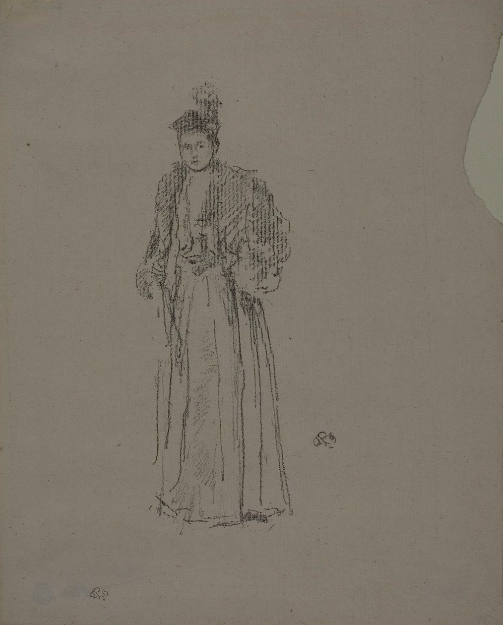 Studium portretowe: panna Charlotte R. Williams autorstwa James Abbott McNeill Whistler