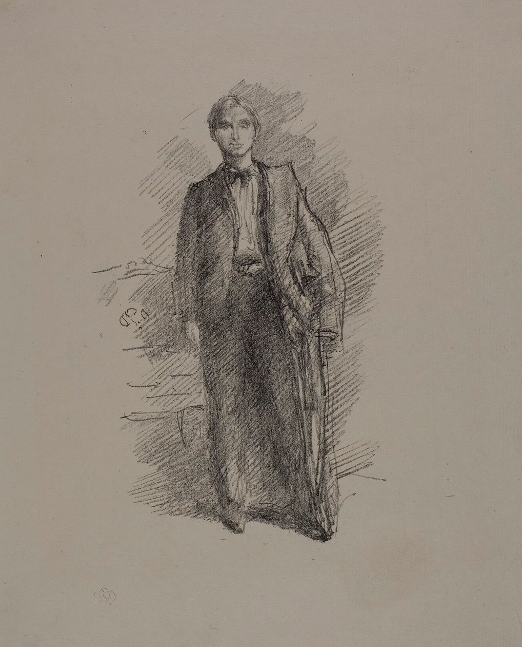 Studium portretowe: pan Herbert C. Pollitt autorstwa James Abbott McNeill Whistler