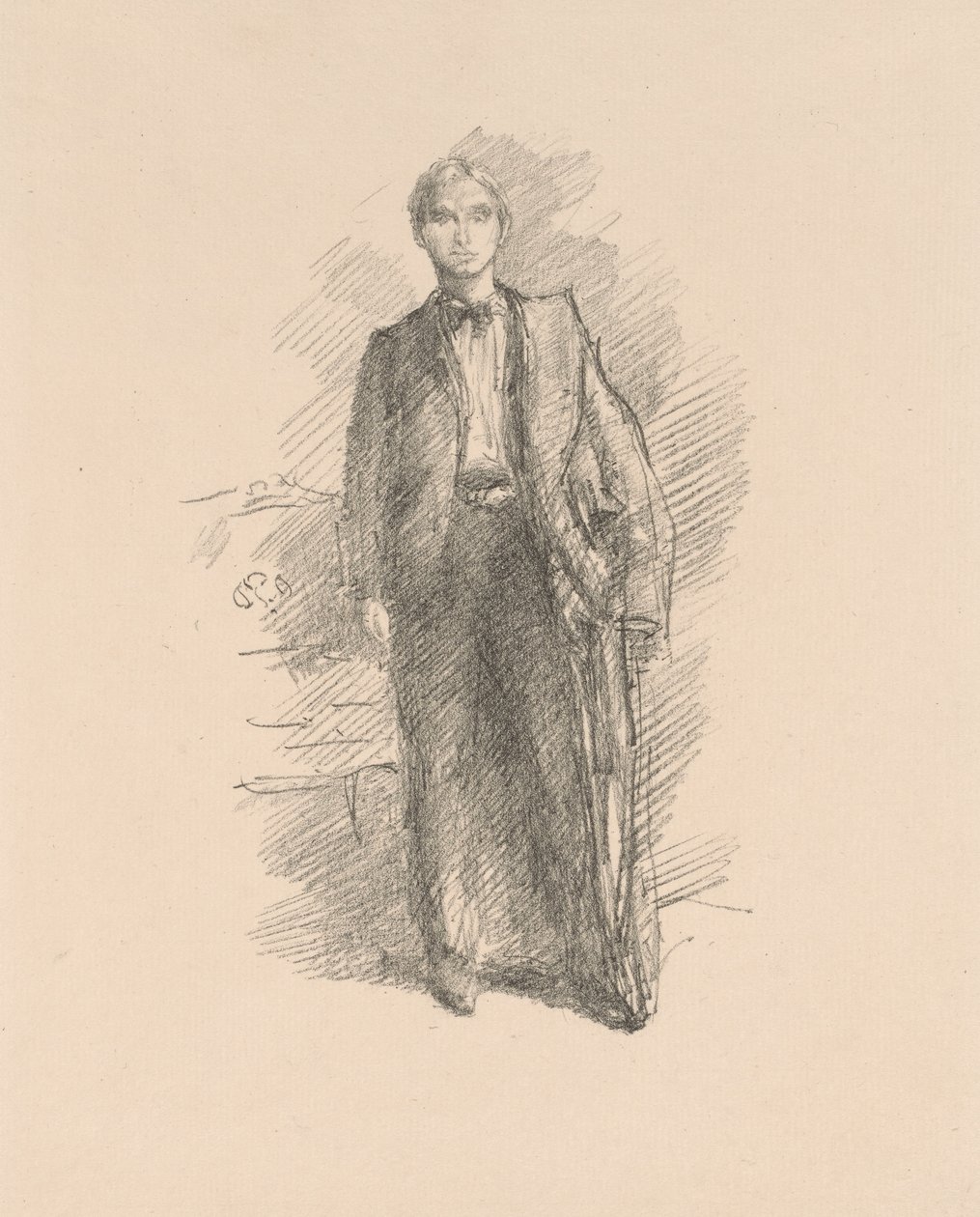 Studium portretowe: pan Herbert C. Pollitt autorstwa James Abbott McNeill Whistler
