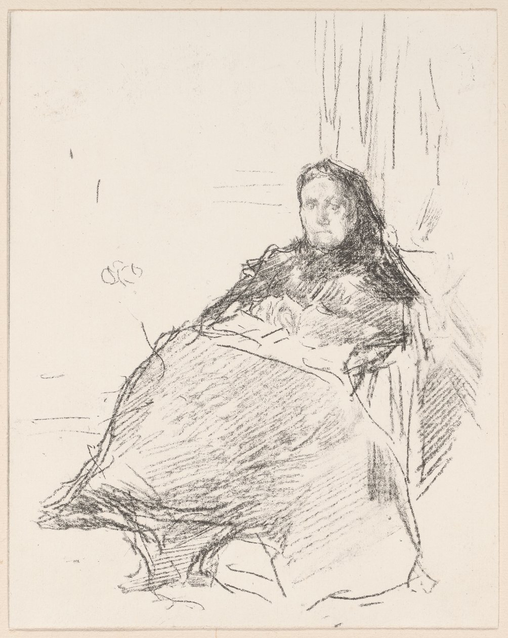 Studium portretowe: Pani Filip, nr 2 autorstwa James Abbott McNeill Whistler