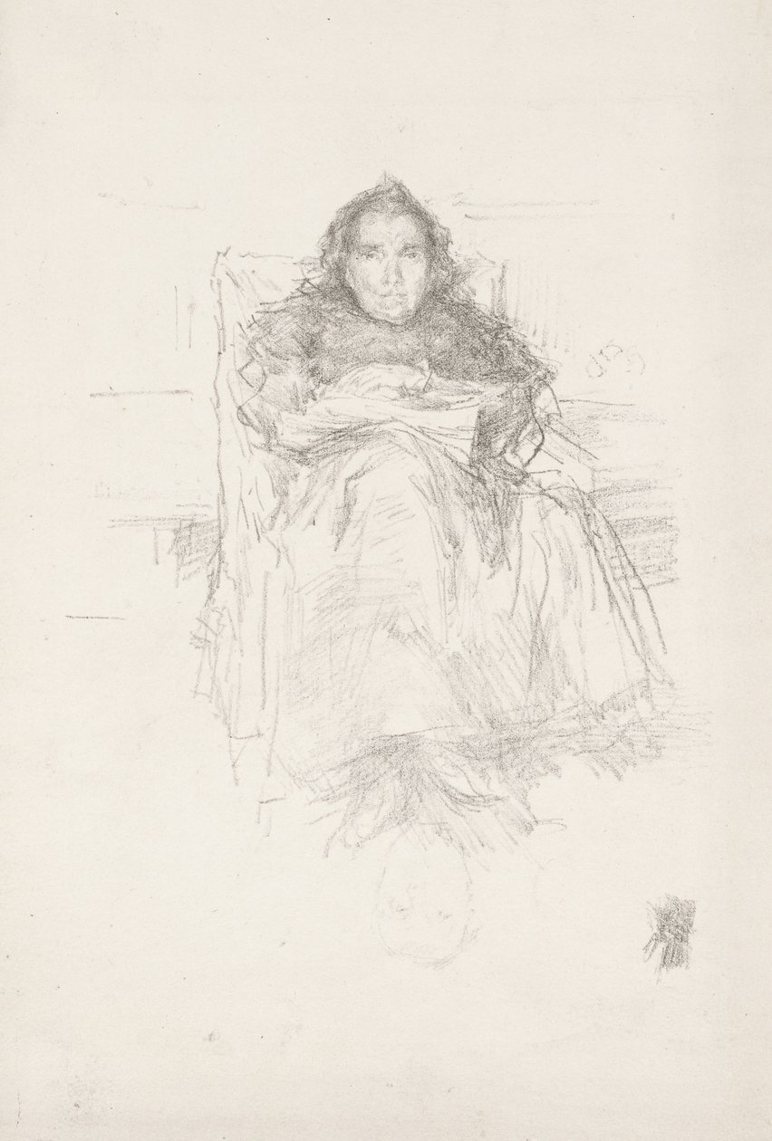 Studium portretowe: Pani Filip, nr 3 autorstwa James Abbott McNeill Whistler