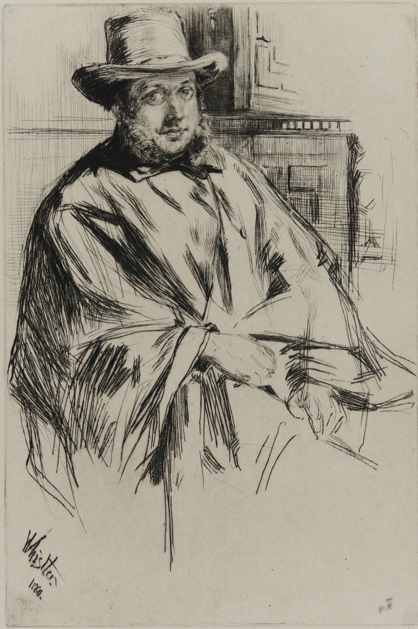 Portret mężczyzny autorstwa James Abbott McNeill Whistler