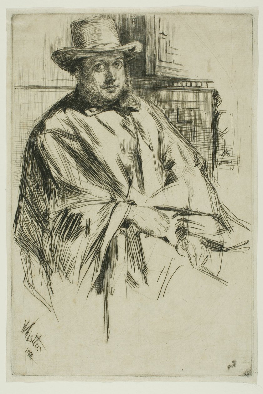 Portret mężczyzny autorstwa James Abbott McNeill Whistler
