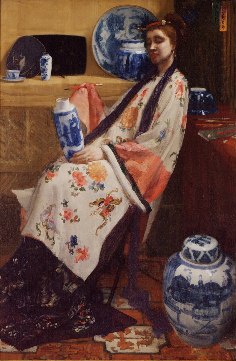 Purpura i róż: Lange Leizen sześciu znaków autorstwa James McNeill Whistler