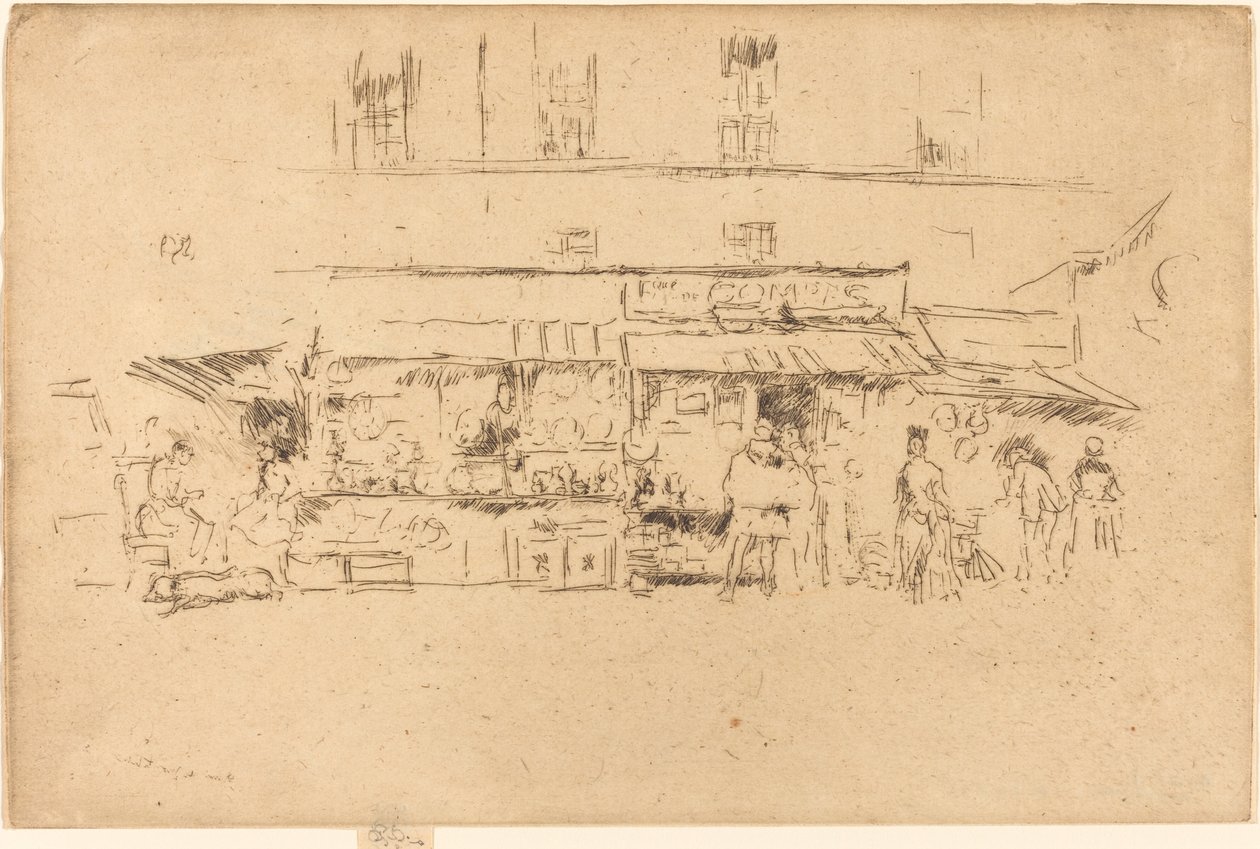 Monte Bell O przy quai autorstwa James Abbott McNeill Whistler