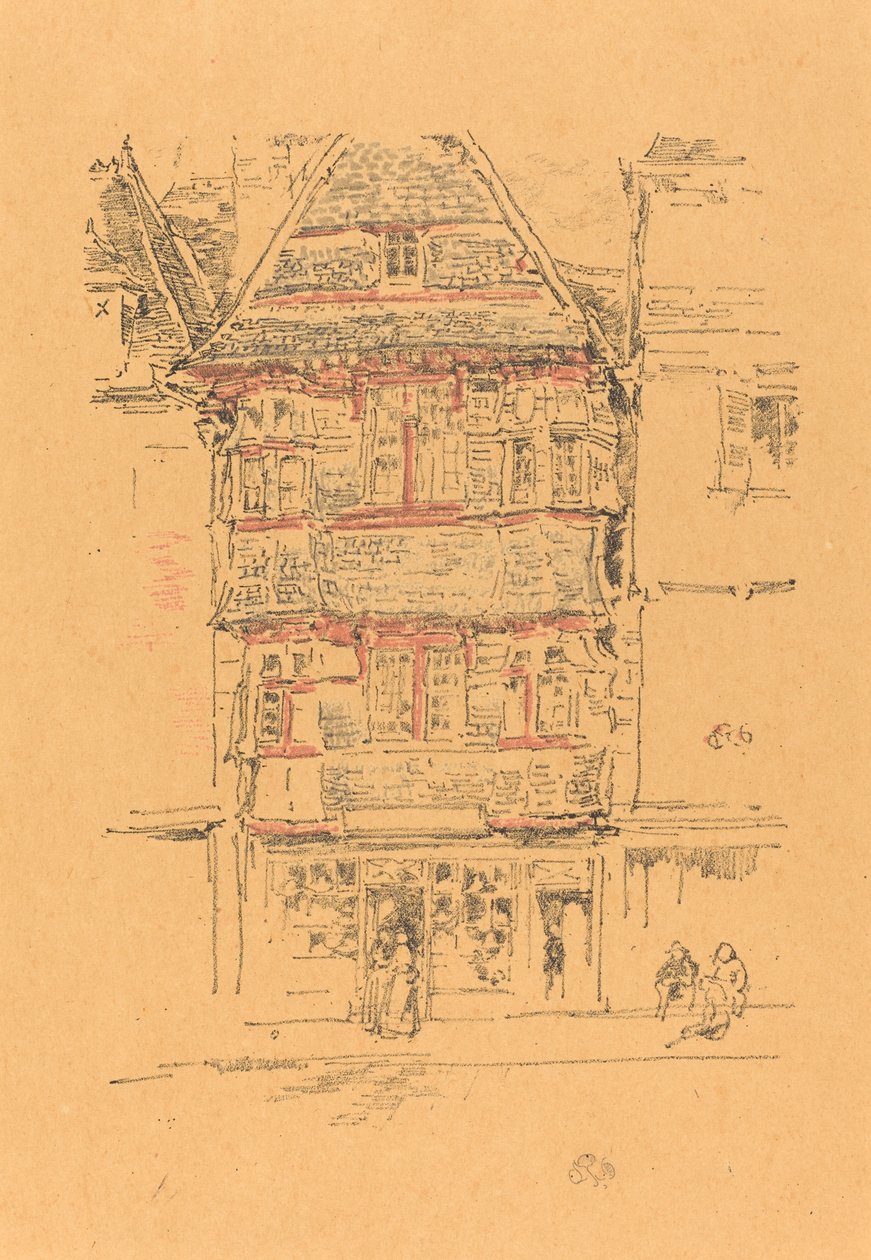 Czerwony Dom, Paimpol autorstwa James Abbott McNeill Whistler