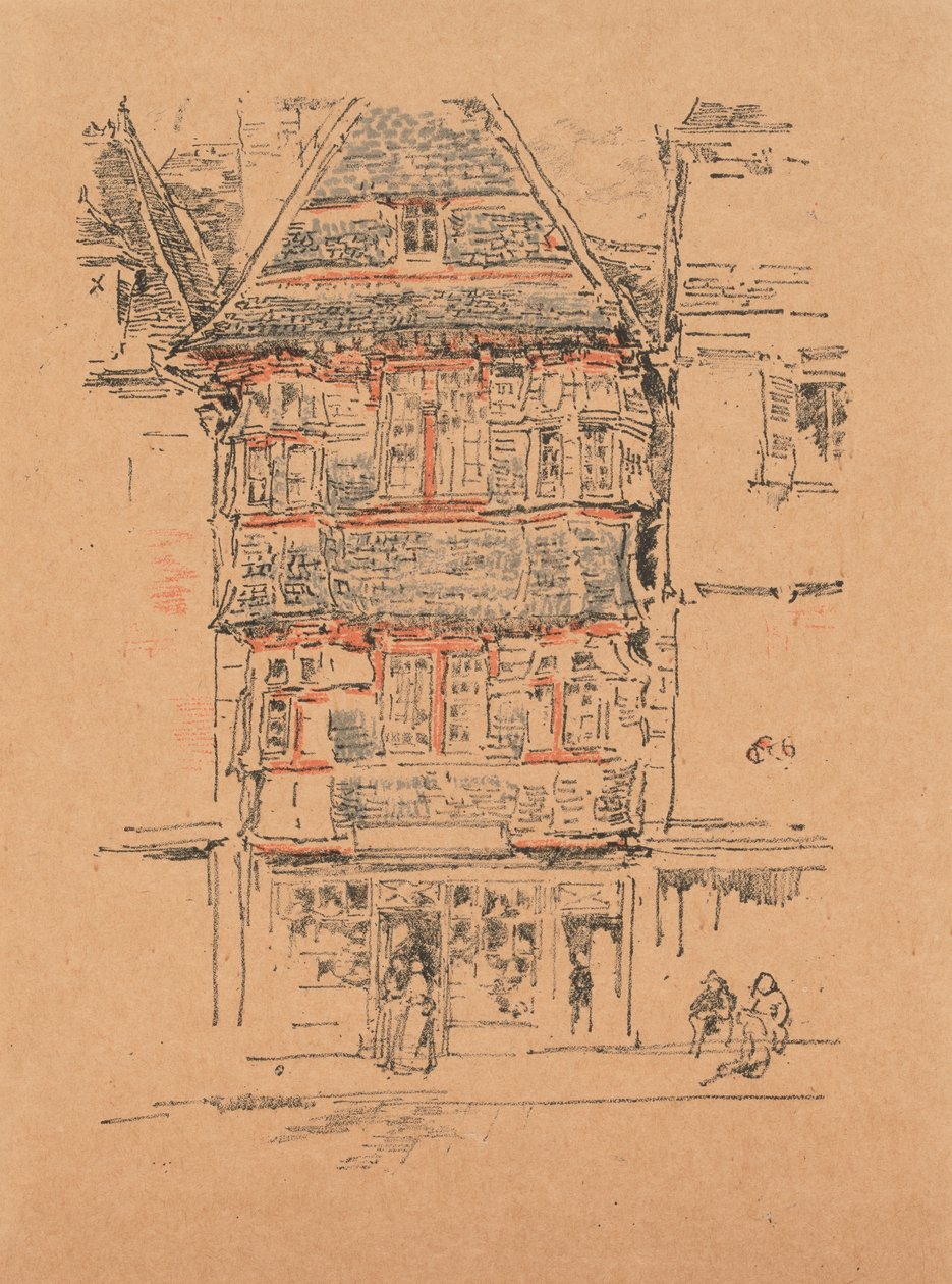 Czerwony Dom, Paimpol autorstwa James Abbott McNeill Whistler