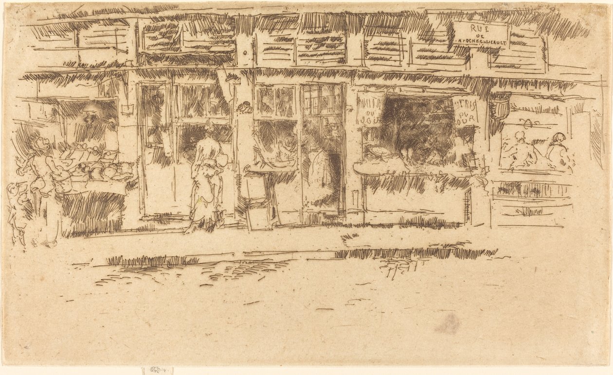 Rue de la Rochefoucauld autorstwa James Abbott McNeill Whistler