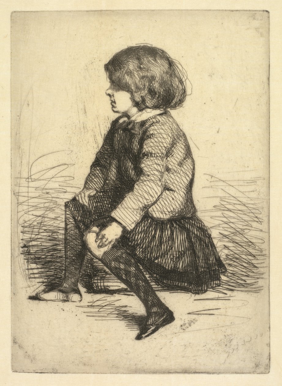 Seymour Haden Jr, siedzący autorstwa James McNeill Whistler