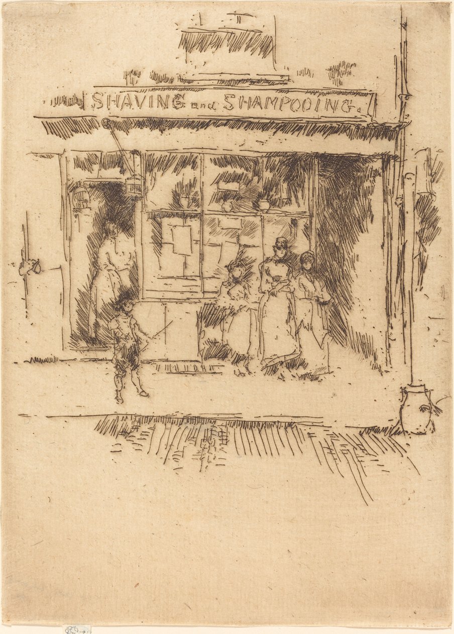Golenie i szampon autorstwa James Abbott McNeill Whistler