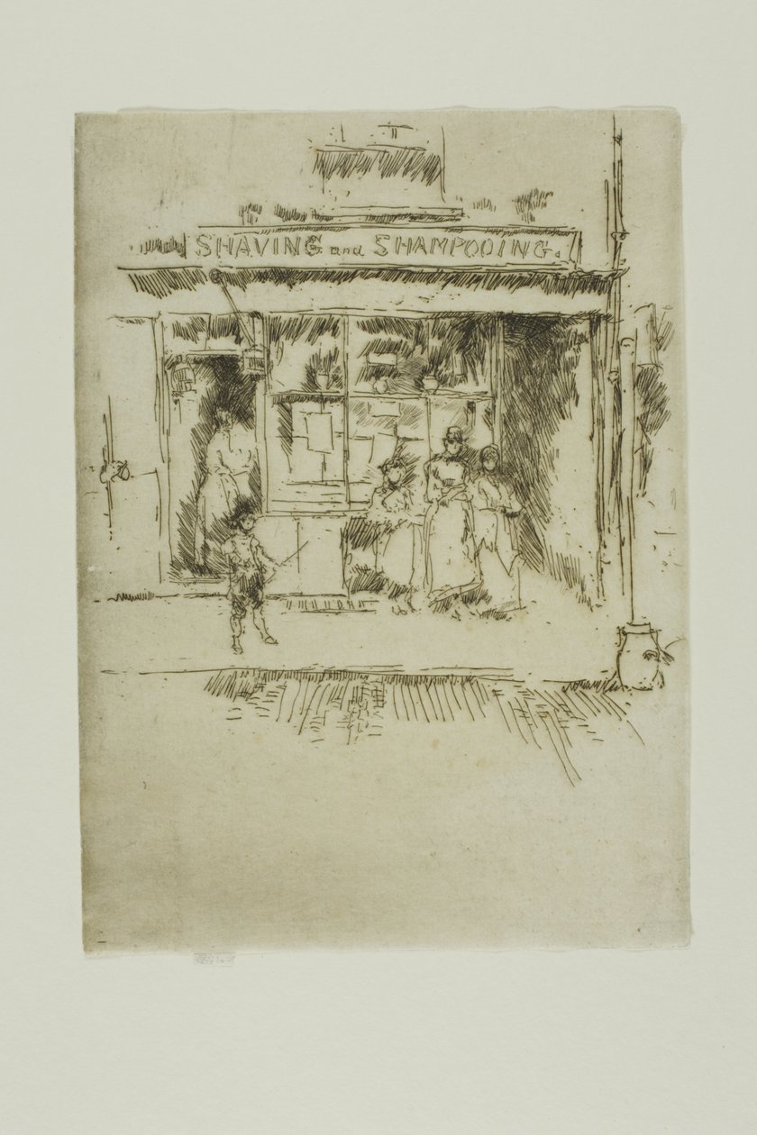 Golenie i szampon autorstwa James Abbott McNeill Whistler