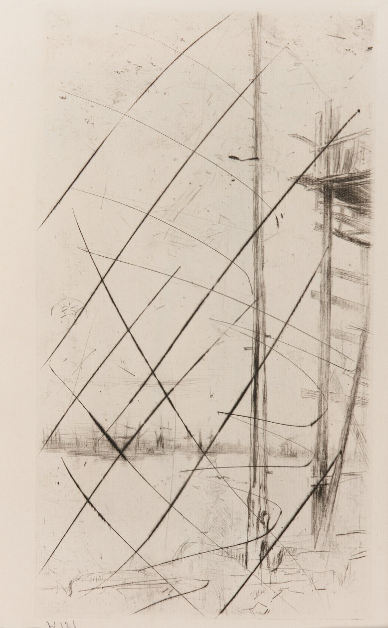 Stocznia Stoczniowa, Liverpool autorstwa James Abbott McNeill Whistler