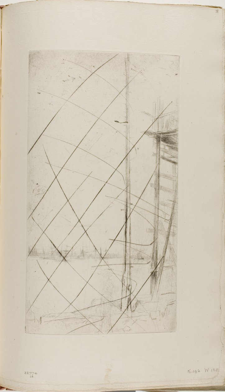 Stocznia stoczniowa, Liverpool autorstwa James McNeill Whistler