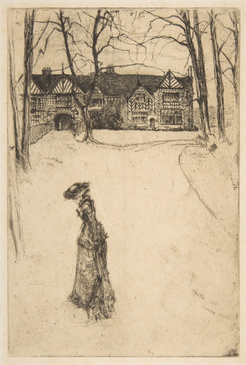 Speke Hall, nr 1 autorstwa James McNeill Whistler