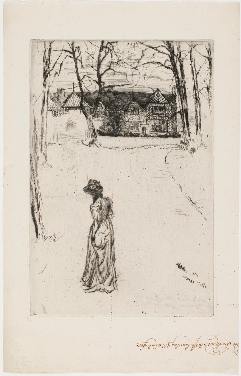 Speke Hall: Aleja autorstwa James Abbott McNeill Whistler