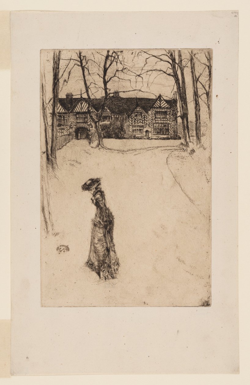 Speke Hall: Aleja autorstwa James Abbott McNeill Whistler