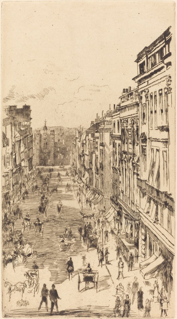 Ulica św. Jakuba autorstwa James Abbott McNeill Whistler