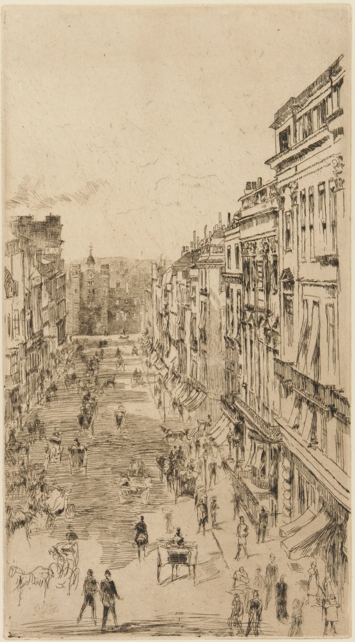 Ulica św. Jakuba autorstwa James Abbott McNeill Whistler