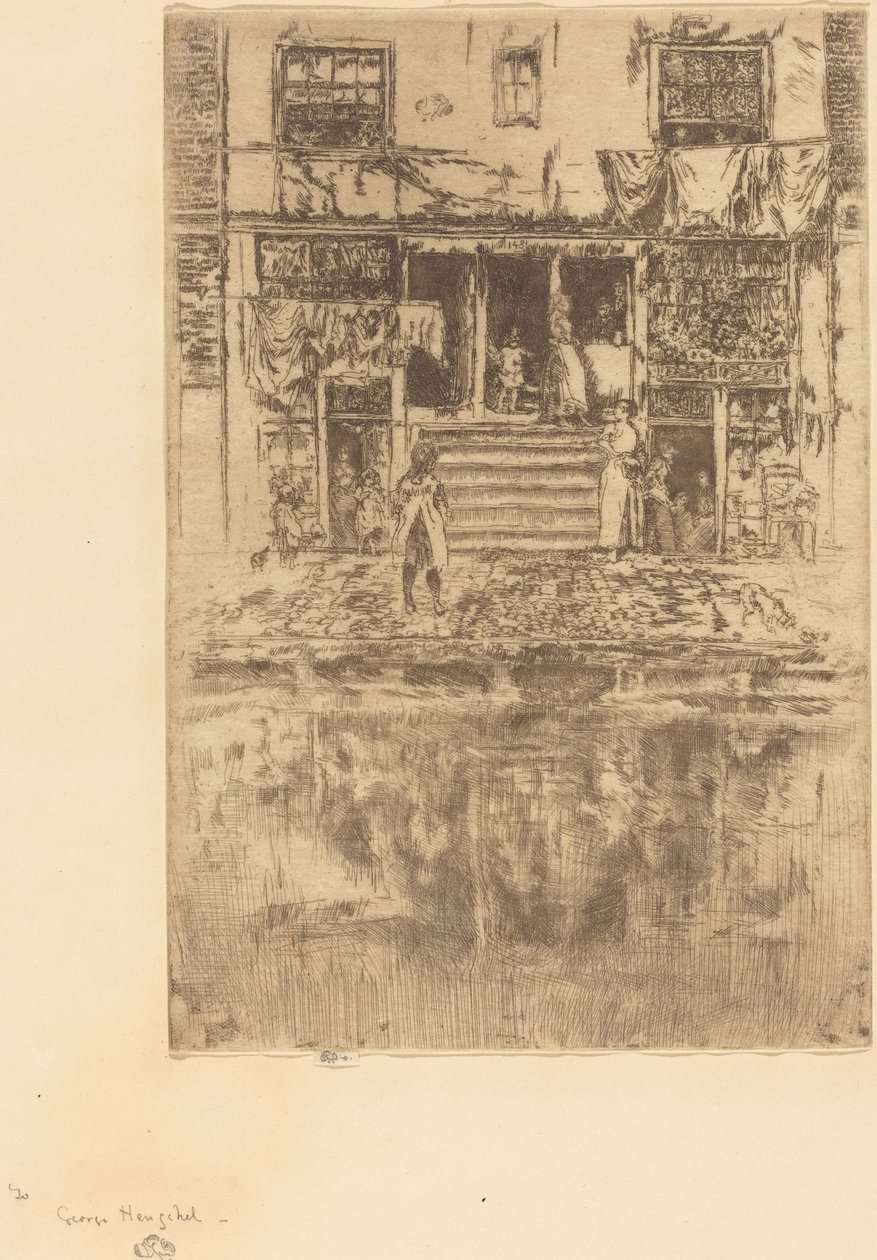 Schody, Amsterdam autorstwa James Abbott McNeill Whistler