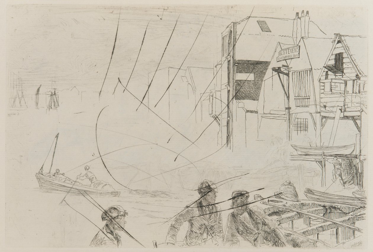 Życie na łodzi Stevensa autorstwa James Abbott McNeill Whistler
