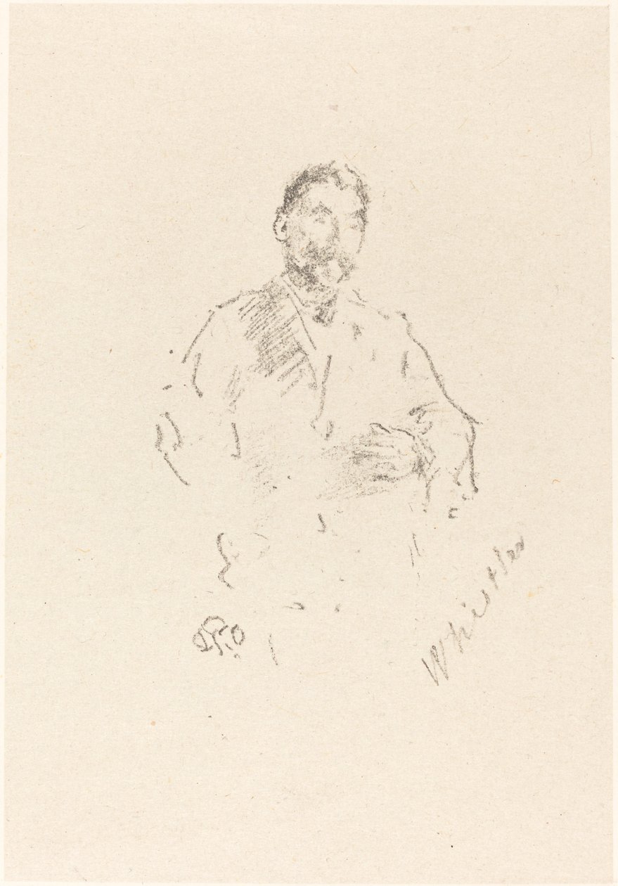 Stephane Mallarmé, nr 2 autorstwa James Abbott McNeill Whistler