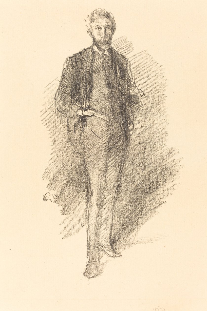 Badanie: Joseph Pennell autorstwa James Abbott McNeill Whistler