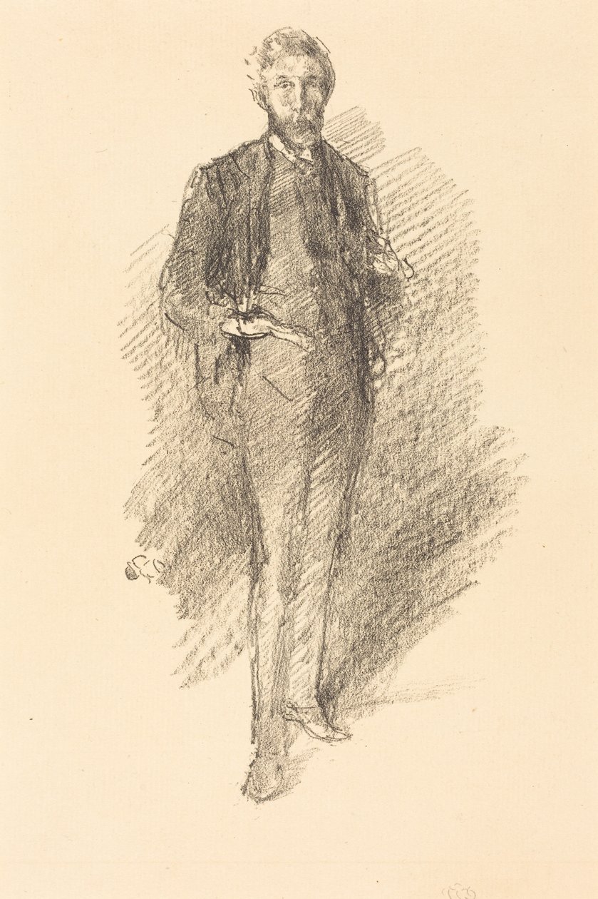 Badanie: Joseph Pennell autorstwa James McNeill Whistler