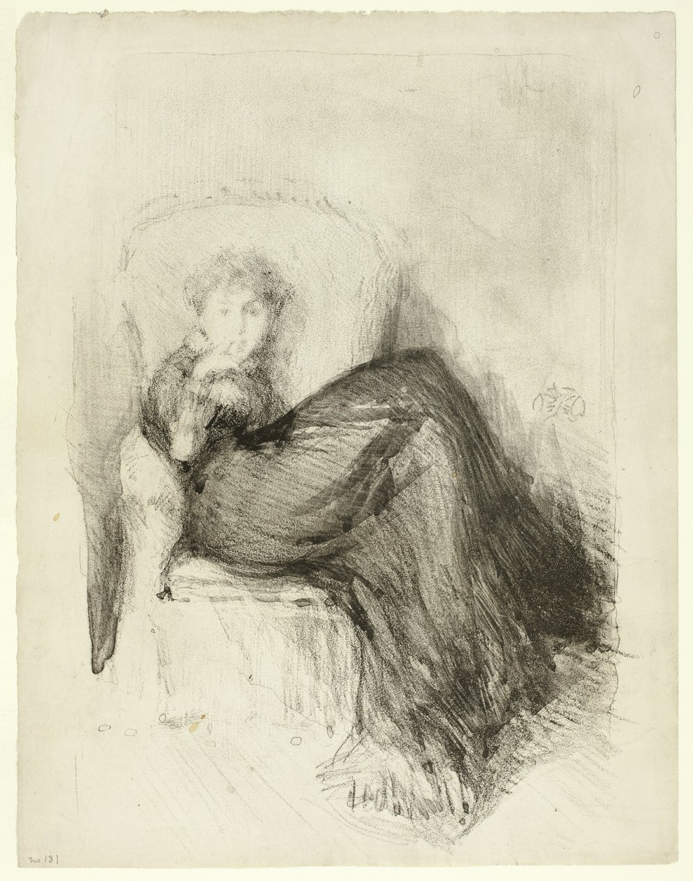 Badanie: Siedząca Maud autorstwa James Abbott McNeill Whistler