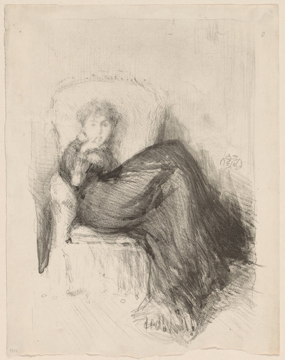 Studium: Maud siedzi autorstwa James McNeill Whistler