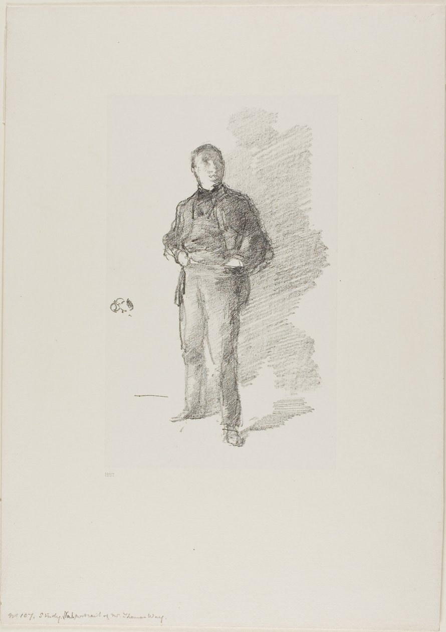 Studium nr 1: Pan Thomas Way autorstwa James Abbott McNeill Whistler
