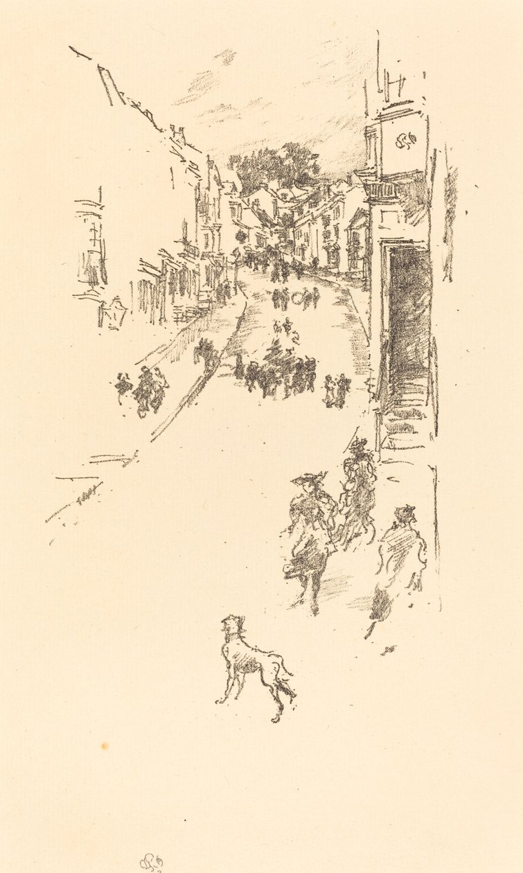 Niedziela, Lyme Regis autorstwa James Abbott McNeill Whistler
