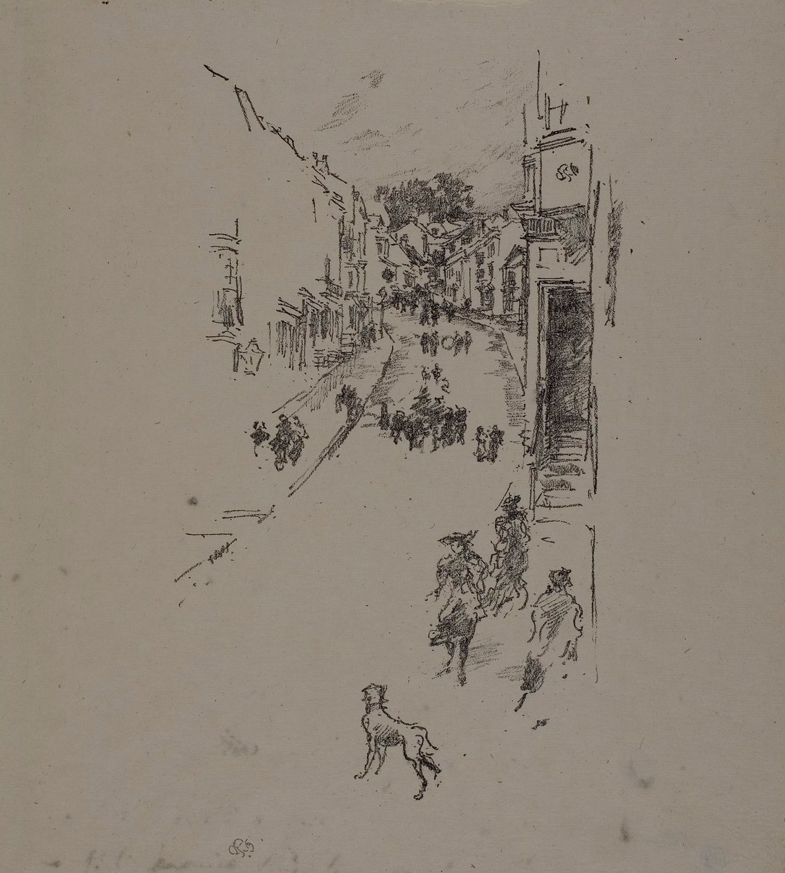 Niedziela, Lyme Regis autorstwa James Abbott McNeill Whistler