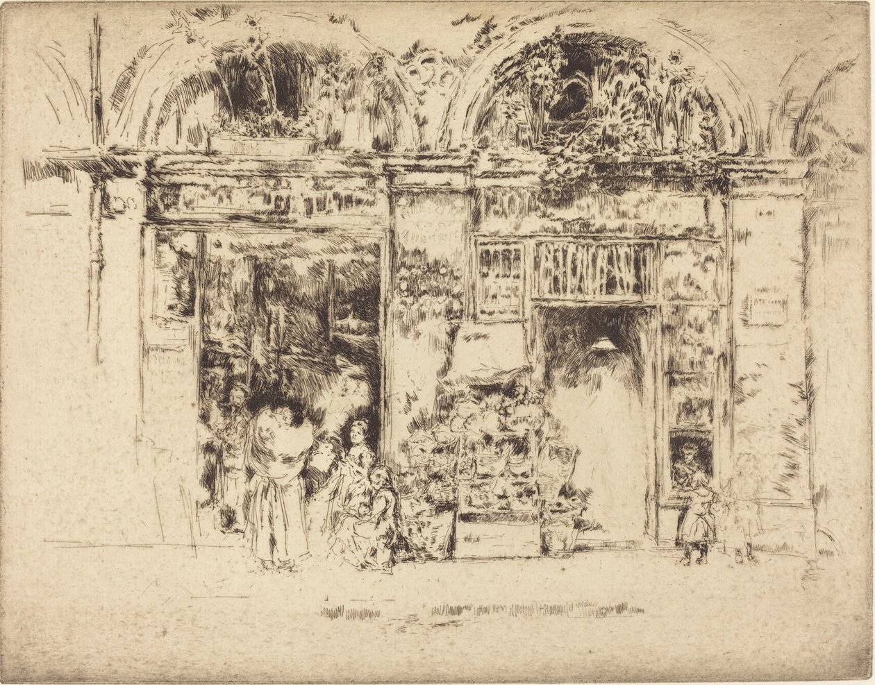 Słoneczniki, Rue des Beaux-Arts autorstwa James Abbott McNeill Whistler