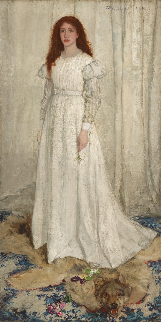 Symfonia w bieli nr 1: Biała dziewczyna autorstwa James Abbott McNeill Whistler
