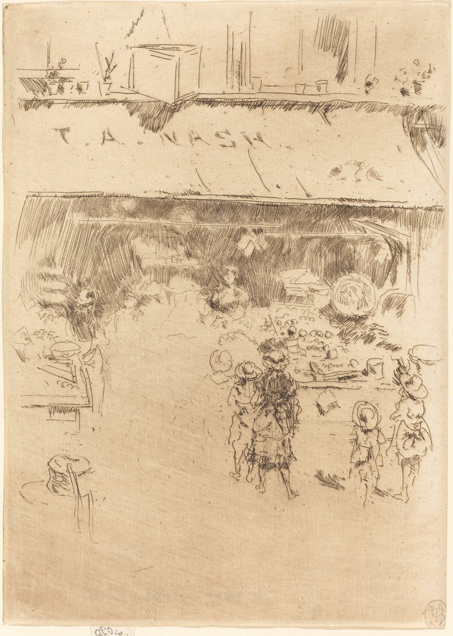 T.A. Sklep z owocami Nasha autorstwa James Abbott McNeill Whistler