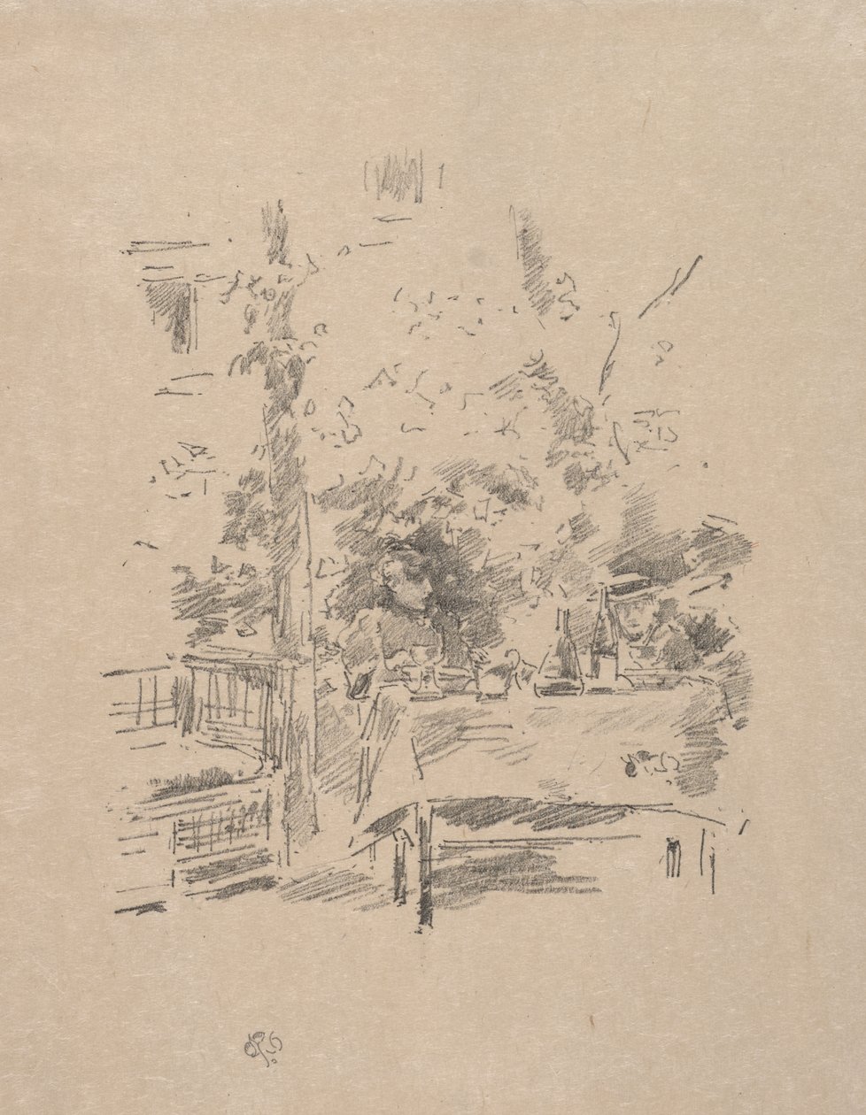 Samo na sam w ogrodzie autorstwa James McNeill Whistler