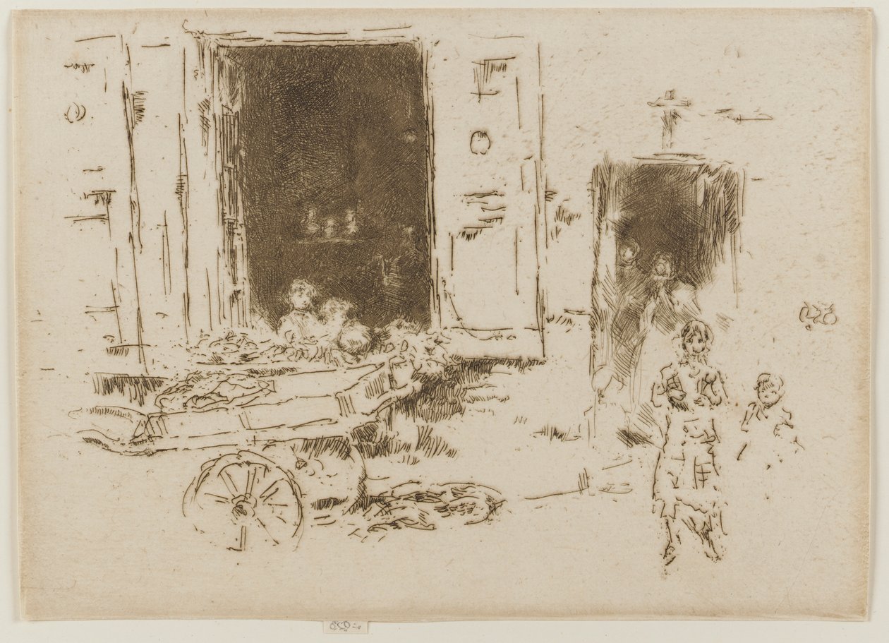 Barrow - dzielnica Marolles, Bruksela autorstwa James Abbott McNeill Whistler