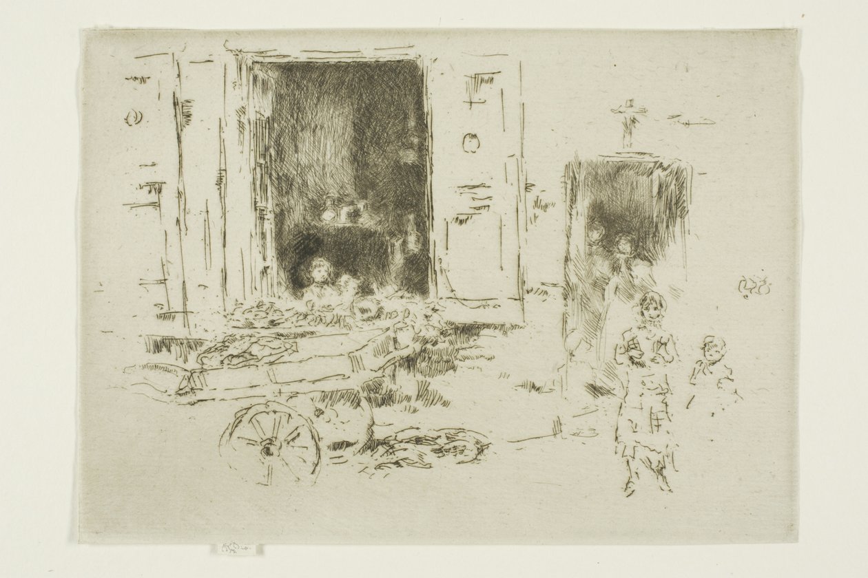 Barrow - dzielnica Marolles, Bruksela autorstwa James Abbott McNeill Whistler
