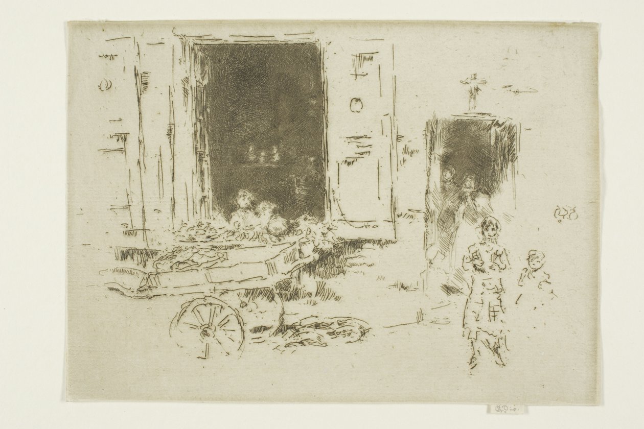 Barrow - dzielnica Marolles, Bruksela autorstwa James Abbott McNeill Whistler