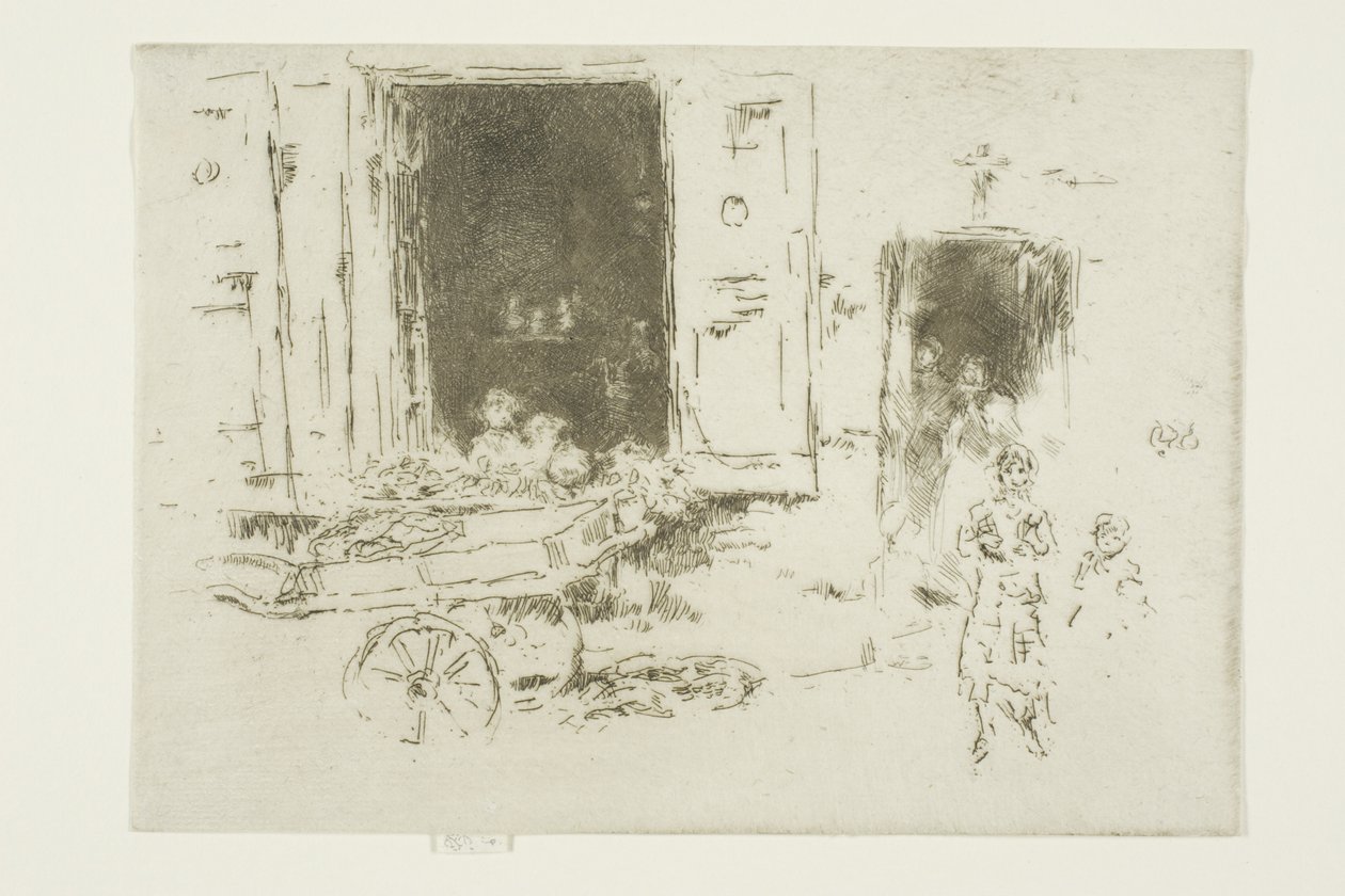 Barrow - dzielnica Marolles, Bruksela autorstwa James Abbott McNeill Whistler
