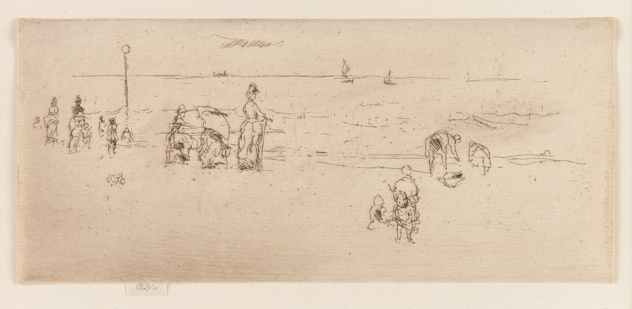 Plaża, Ostenda autorstwa James Abbott McNeill Whistler